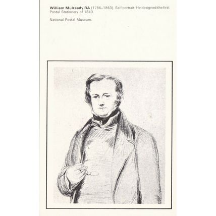 William Mulready RA Self Portrait National Postal Museum Postcard unused VGC