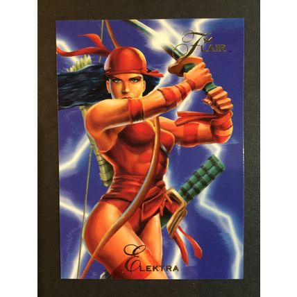 Marvel Flair '94 trading card #42 Elektra, excellent condition!