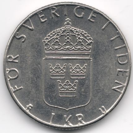 Sweden : 1 Krona 1977