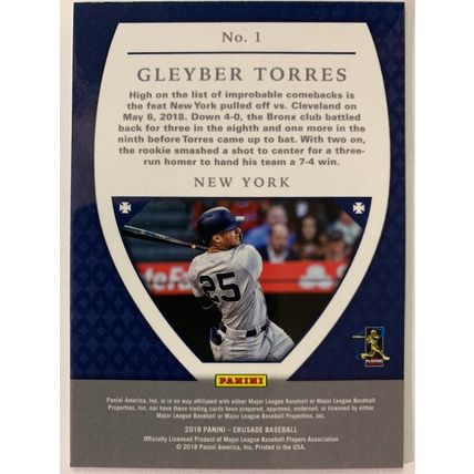 2018 Panini Crusade #1 Gleyber Torres RC