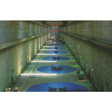 Left Bank Power Plant Hubei Chinese Three Gorges Dam River Postcard