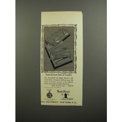 1952 Bond Street By Lesco Jewelfold Advertisement - Sophisticated gifts