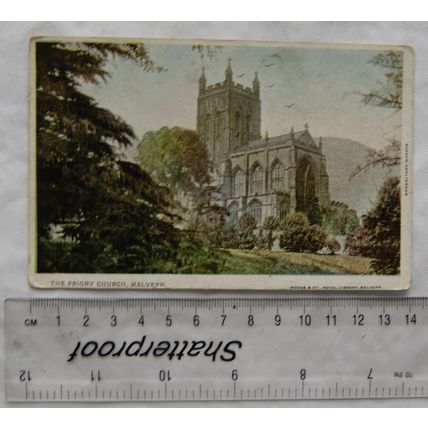 vintage Postcard The Priory Church, Malvern