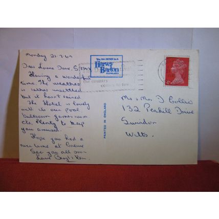 PAIGNTON, DEVON, used postcard by Harvey Barton 1969 pm =