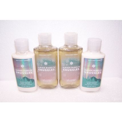 Bath & Body Works Sleigh Rides & Snuggles 4 Piece Set - Shower Gel & Body Lotion