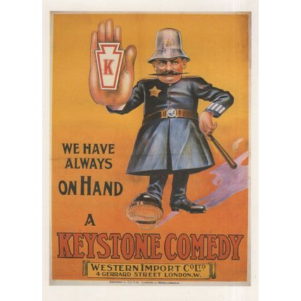 Keystone Comedy Gerard Street London Poster Advertising Postcard