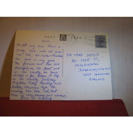 THE SEVEN SISTERS, SEAFORD SUSSEX used postcard by Judges 1986 pm #