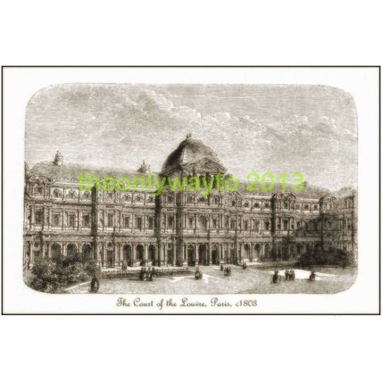 Louvre, Paris, France, c1890, MODERN REPRODUCTION