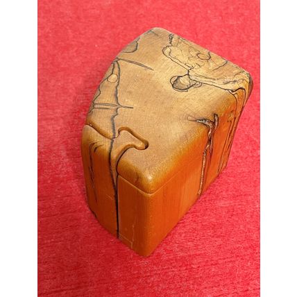 Unique Puzzle Box Handmade Vintage SIGNED Wooden Gift Box Trinket Box