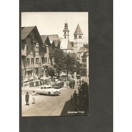 Postcard Austria Kitzbuhel Austrian Tirol Old Cars 1950s