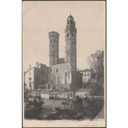 Vieux Saint Vincent, Mâcon, c.1900-05 - Bourgeois Frères CPA