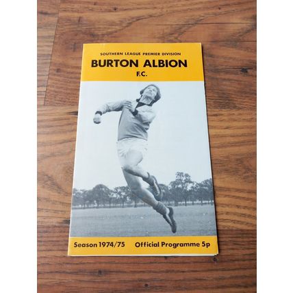 1974/75 Burton Albion vs Bath City - Southern League * FREE P&P *