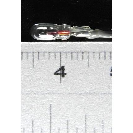 Ampoule - ambre 6 volts - 65 ma 3 mm type grain de blé - lot de 5 Ampoule