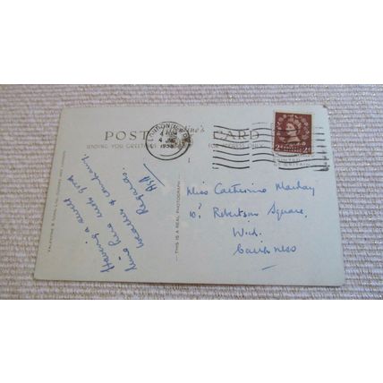 1950s real photo Postcard, Good Luck from Londonderry / Derry - Northern Ireland