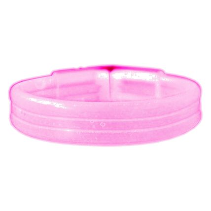 Wide Glow Stick 8 Inch Bracelet Pink Pack of 25