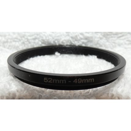 Universal Black Conversion Ring 52mm to 49mm