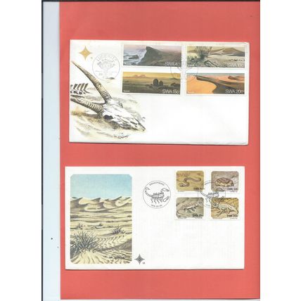 South West Africa stamps. 5 FDC from 1977 & 1978. The Bushmen etc (AH175)