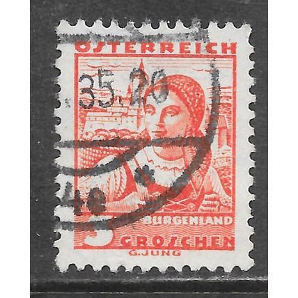 AUSTRIA 1934 NATIONAL COSTUMES 3g BURGENLAND USED