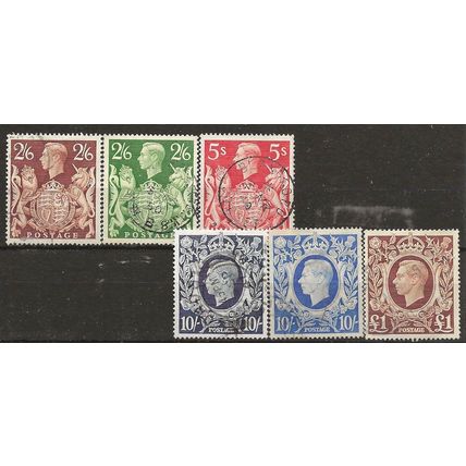1939-48 SG476-478c High Value Set FINE Used . .