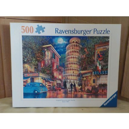 500 Piece Ravensburger Jigsaw - Evening in Pisa - COMPLETE