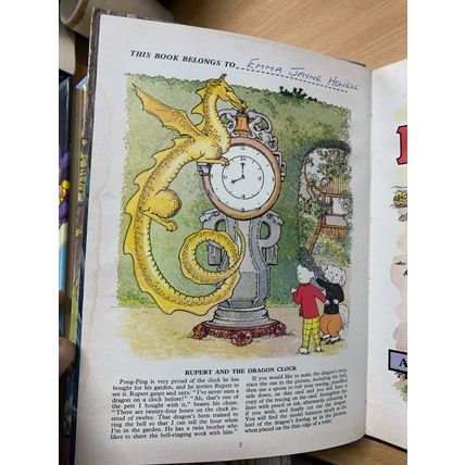 1976 RUPERT BEAR ANNUAL UK VINTAGE HARDBACK BOOK (P3) ref:emma
