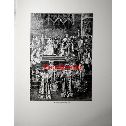 Coronation Of The Czar, St Petersburg, Russia, Book Illustration (Print), 1892