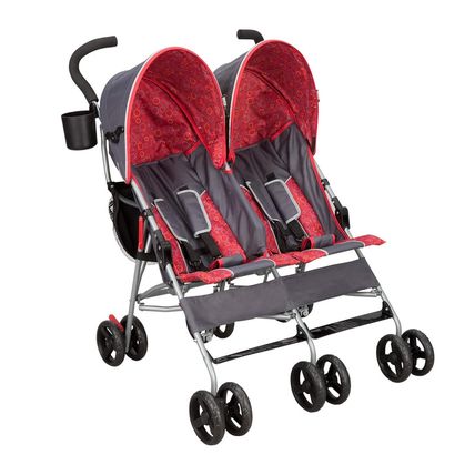 Delta Children LX Side by Side Stroller - with Recline, Storage & Compact Fold,