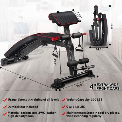 Adjustable Weight Bench - Utility Workout Benches for Exercise, Free Installatio