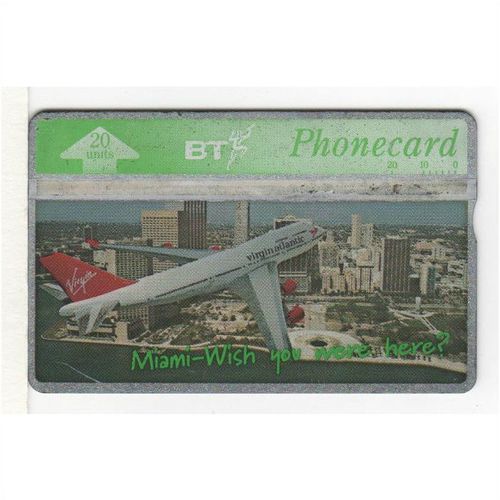 PHONE CARD - BT - VIRGIN ATLANTIC - MIAMI
