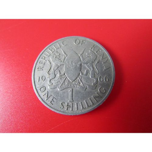 1966 REPUBLIC OF KENYA ONE SHILLING FREE POST. N
