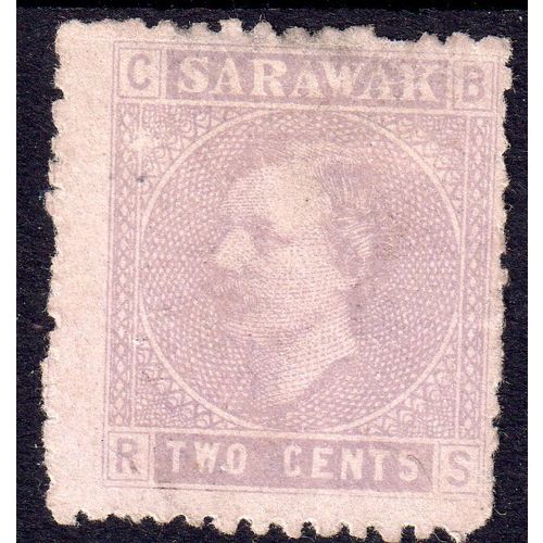 1875 Sarawak Sg3 2c Mauve/lilac mounted mint (G21)