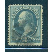 Used 184 3c George Washington Just Clears M00436