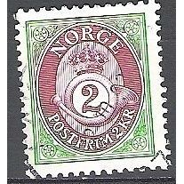 Norge 1992 Michel 1108Y O Cote (2013) 0.40 Euro Cornet postal Cachet rond