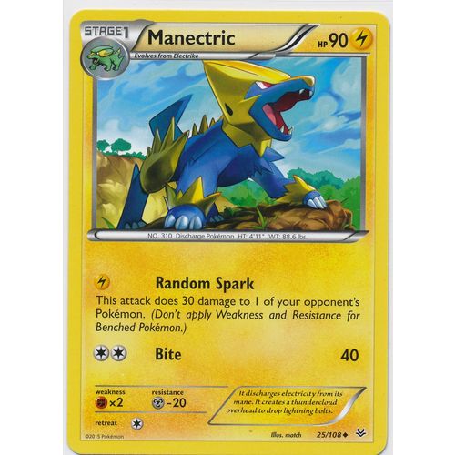 Pokemon Roaring Skies #25/108 Manectric