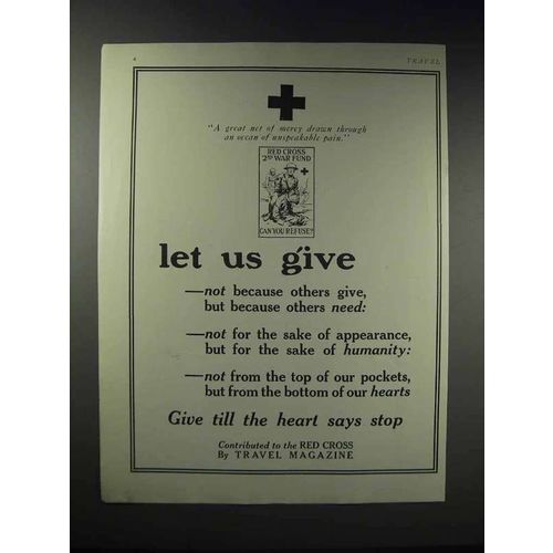 1918 Red Cross Ad - Let Us Give