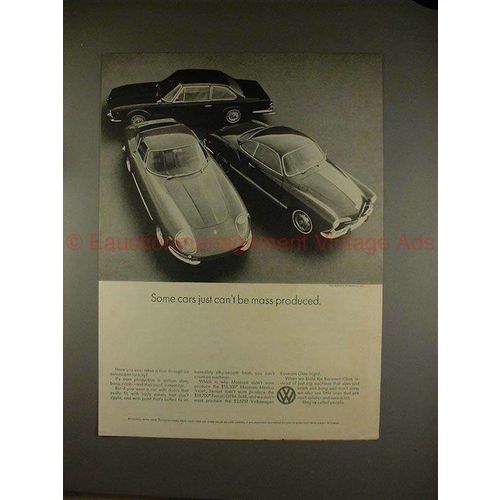 1971 Volkswagen Karmann Ghia Car Ad - Cant Mass Produce