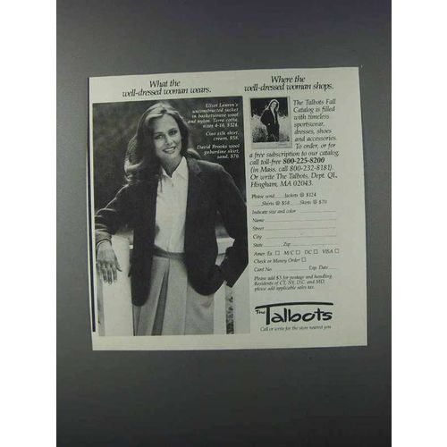 1981 Talbots Fashion Ad - Well-Dressed Woman Wears