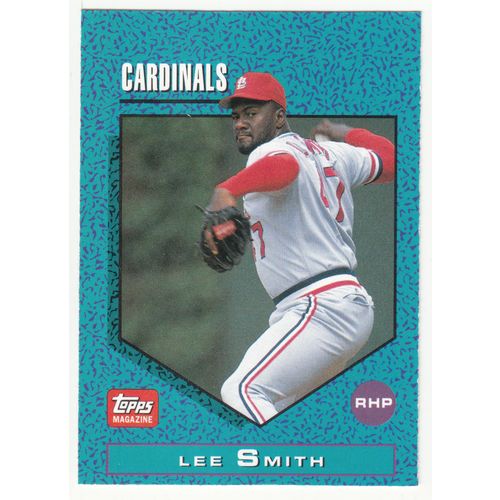1992 Topps Magazine baseball TM71 Lee Smith insert card –NM- Cardinals