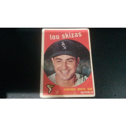 1959 Topps Card # 328 Lou Skizas Good (2) Chicago White Sox