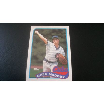 1989 Topps Card # 240 Greg Maddux Excellent (5) Chicago Cubs