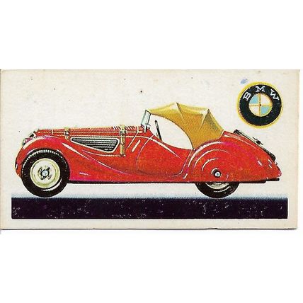 History of the Motor Car 1968 Brooke Bond Tea Card 40 - 1936 B.M.W. 328 2 L