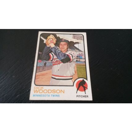 1973 Topps Card # 098 Dick Woodson Very Good-Excellent (4) Minnesota Twins