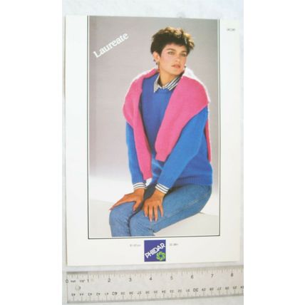 Vintage: Phildar 9036 ladies sweater, Laureate