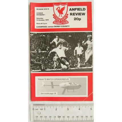 1978 programme Liverpool v. Derby County