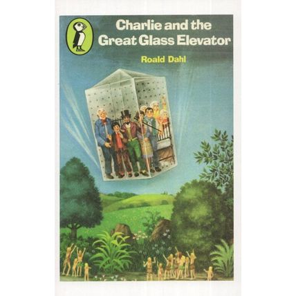 Roald Dahl Charlie & The Glass Elevator 1973 Book Postcard