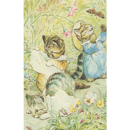 The Tale Of Tom Kitten Moppet & Mittens Cats Beatrix Potter Postcard