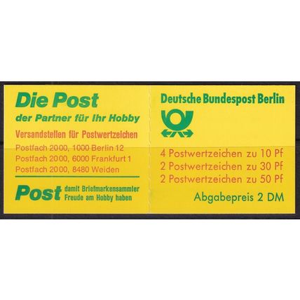 Berlin - Germany 1986 Mi MH11m UMM - Booklet (C-604 (1))