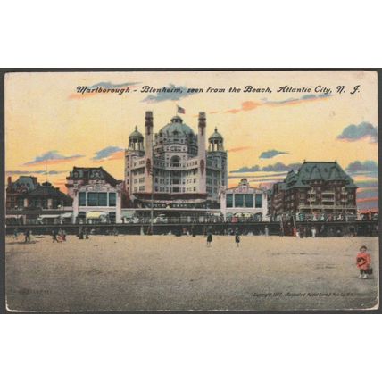 Marlborough-Blenheim Hotel, Atlantic City, New Jersey, 1907 - IPC&N Co Postcard