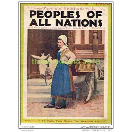 NORMAN PEASANT WOMAN, NORMANDY, FRANCE, BOOK ILLUSTRATION, c1930