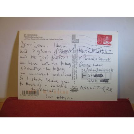 ST. OUEN CHURCH, ROUEN, France used postcard 2004 pm =